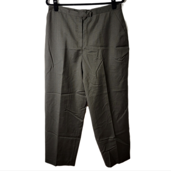 Pants - Jones New York Dark Olive 100% Wool Trouser Pants